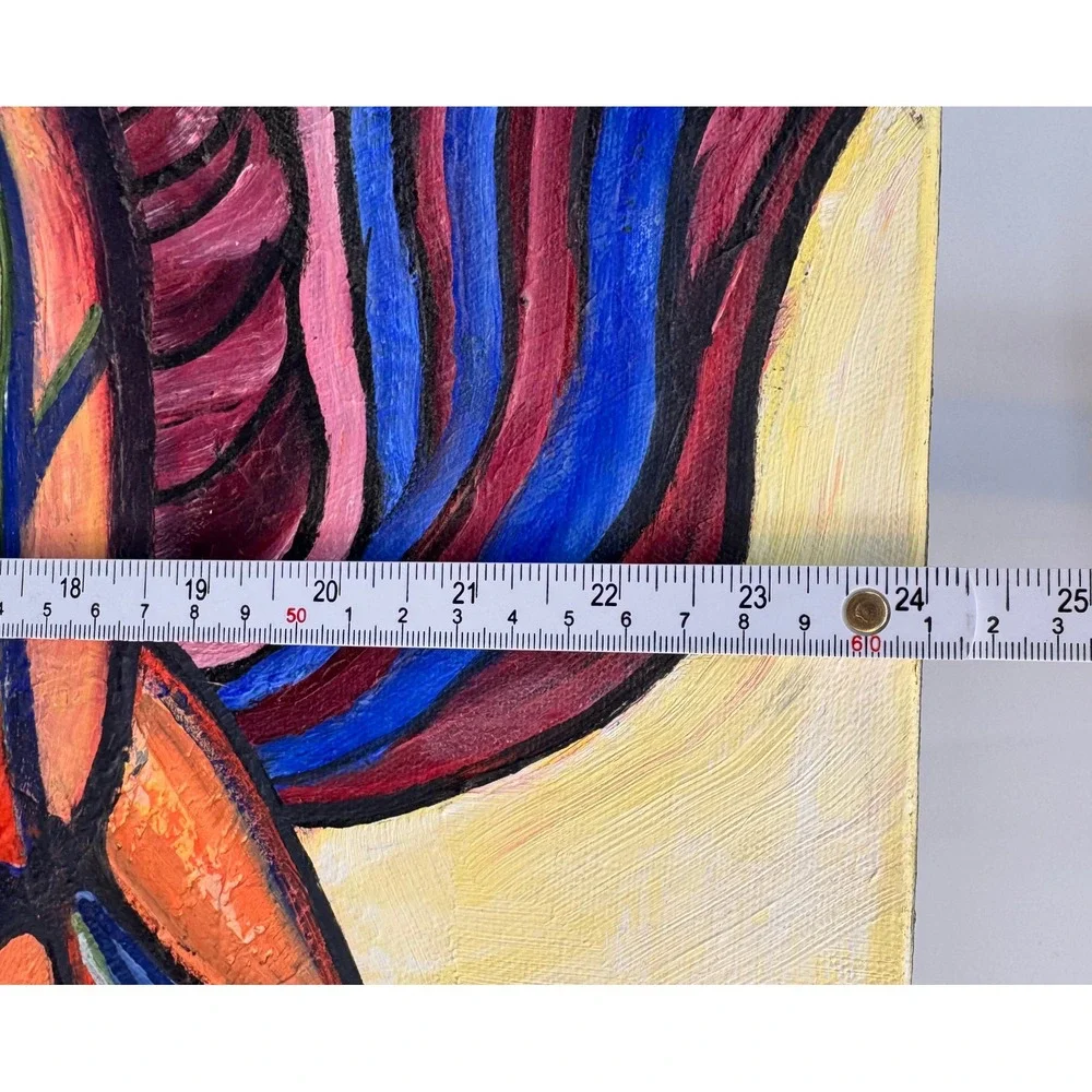 Dos Rios Original Oil Painting Horse Abstract Expressionist Canvas 2012 Signed - Picture 10 of 12